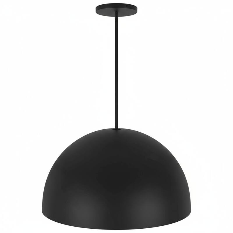24" Diameter Integrated LED Black Pendant