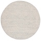 preview thumbnail 7 of 6, SAFAVIEH Handmade Textural Mevlija Contemporary Wool Rug 6' Round - Grey/Ivory - Round