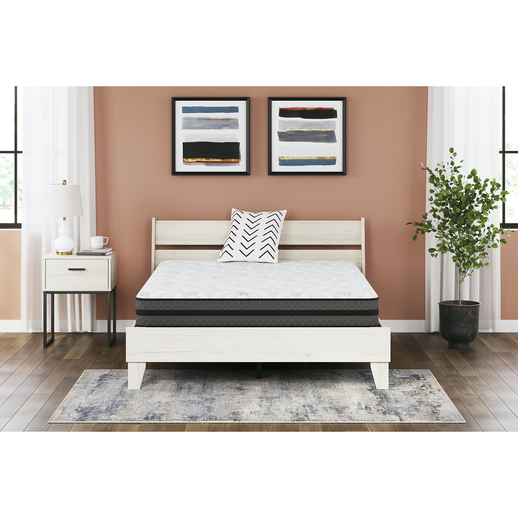 Signature Design by Ashley Pocketed Hybrid White 10-inches Mattress