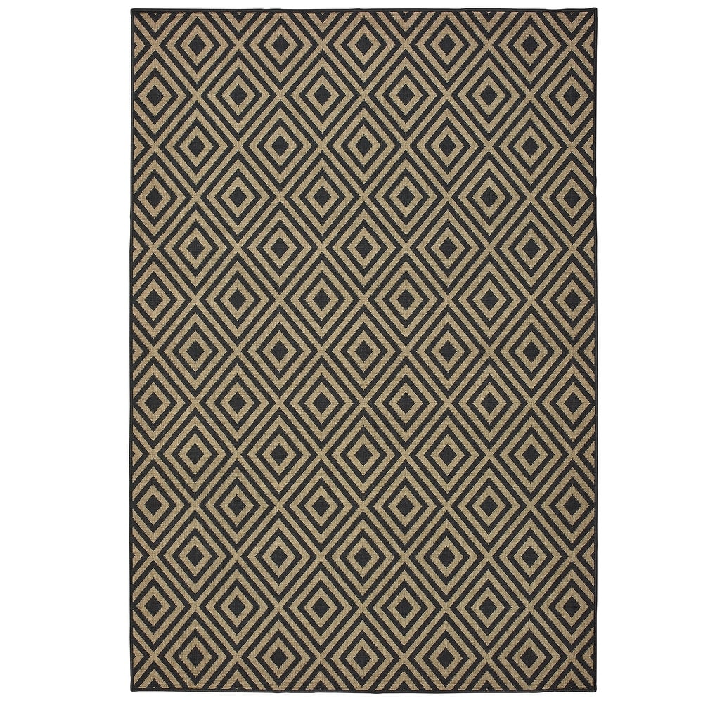 Style Haven Marianna Geometric Diamond Indoor Outdoor Rug