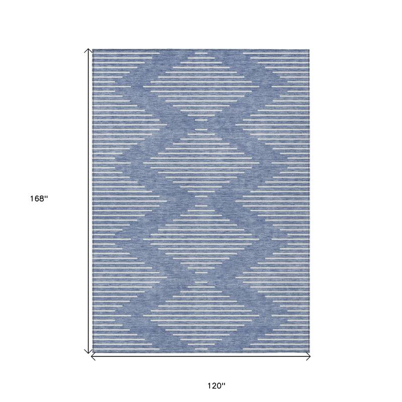 HomeRoots Geometric Transitional Rectangle Outdoor Rug