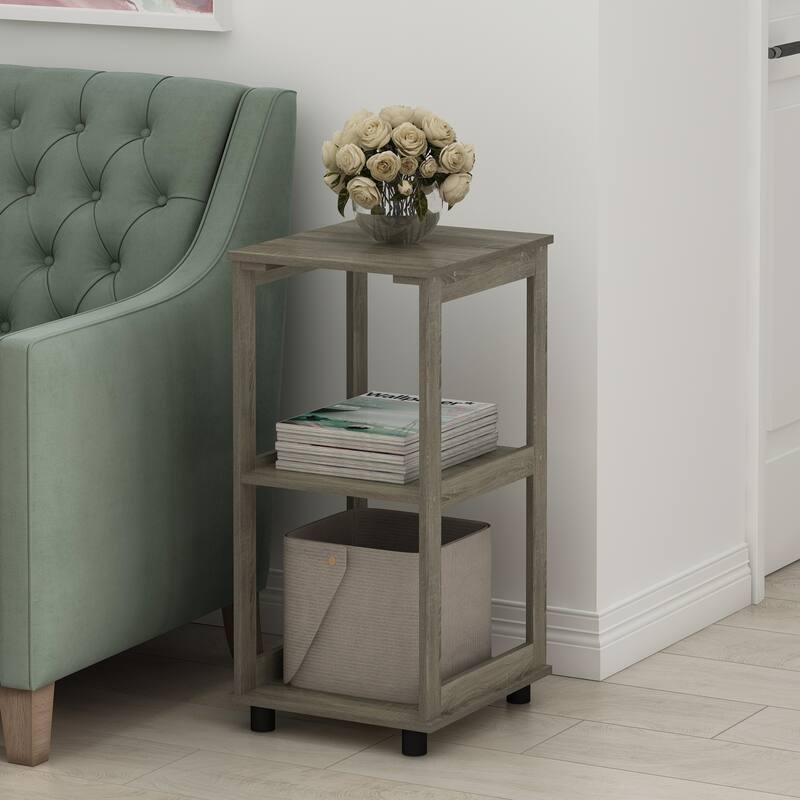 Furinno Romain 2-Tier Tall End Table