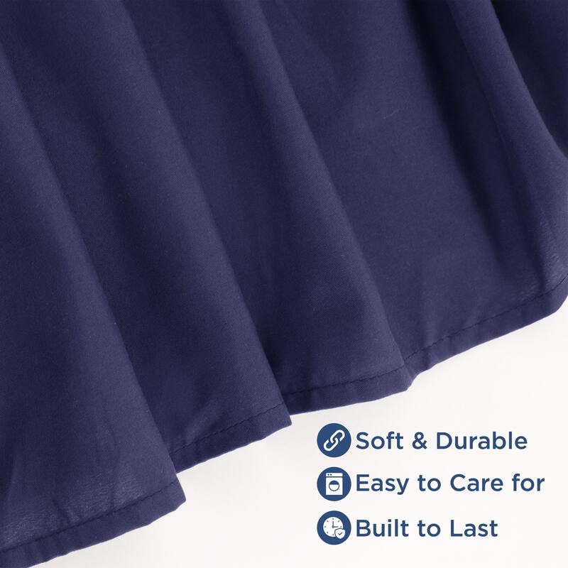 Martex 100% Microfiber Dust Ruffle Hotel Quality 16" Drop Bed Skirt