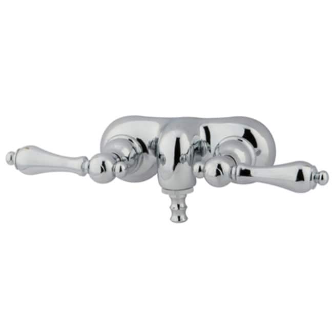Kingston Brass Vintage Wall Mounted Clawfoot Tub Filler with Metal - Polished Chrome