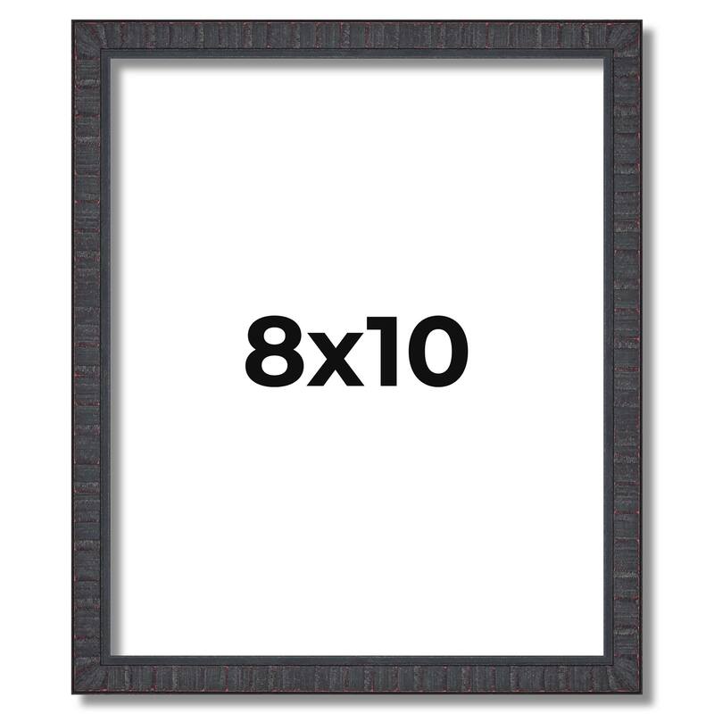 8x10 Frame Brown Solid Wood Picture Frame - Complete Modern Photo