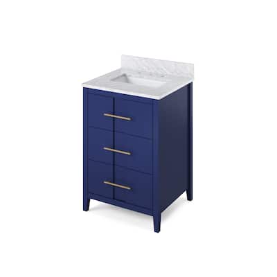 Jeffrey Alexander VKITKAT24R-MARBLE Katara 24" Free Standing Vanity