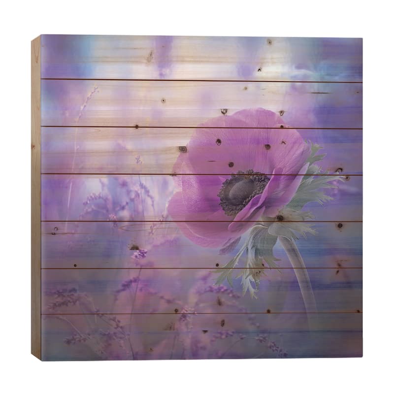 Ecstasy Print On Wood by Natalia Simongulashvili - Multi-Color - 26x26x1.5