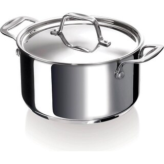 Alva Chef Stainless Steel Casserole Dish Pot w/ Lid Non Toxic Cookware ...