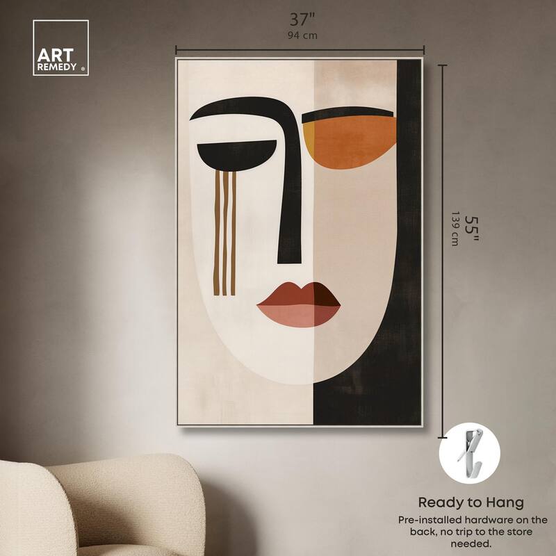 Face Moderne III Canvas by Art Remedy