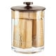 preview thumbnail 15 of 37, mDesign Round Storage Apothecary Canister for Bathroom, 2 Pack