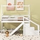 preview thumbnail 10 of 9, Twin over Twin House Loft or Bunk Bed with Slide and Staircase