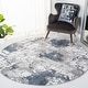 preview thumbnail 11 of 62, SAFAVIEH Century Trix Modern Abstract Rug 4' Round - Grey/Blue - Round