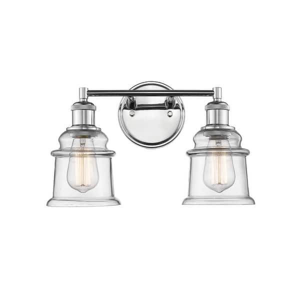 slide 2 of 3, Millennium Lighting 2 Light 15" Wide Bathroom Vanity Light Chrome
