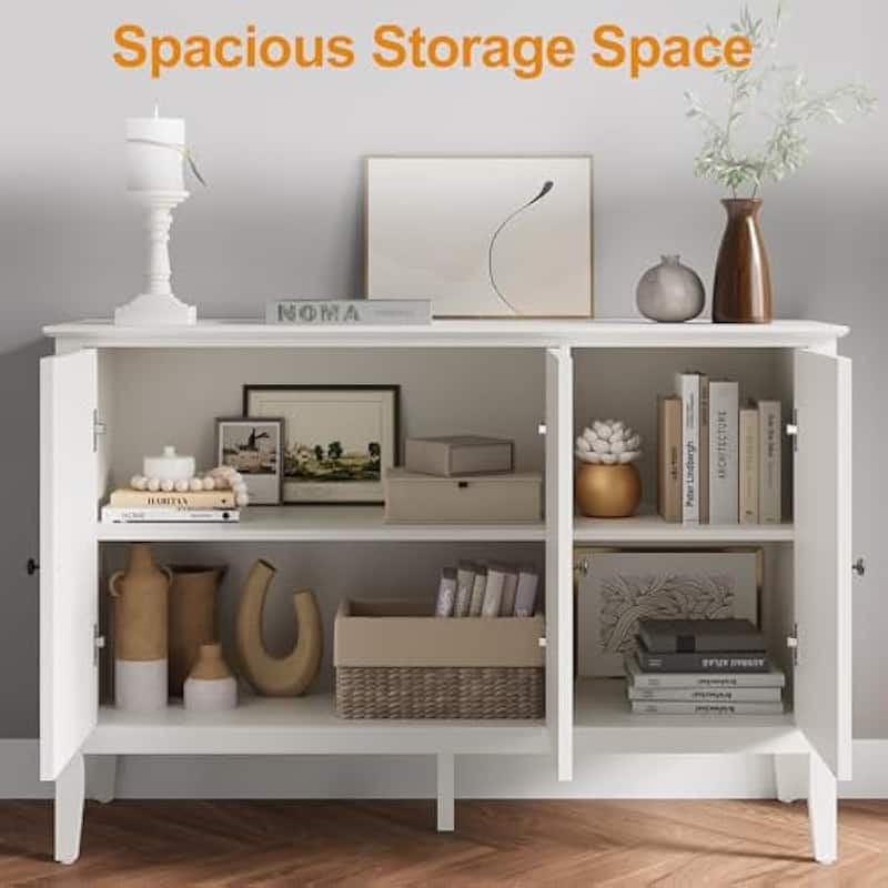 Modern 3-Door Cabinet with Adjustable Shelves