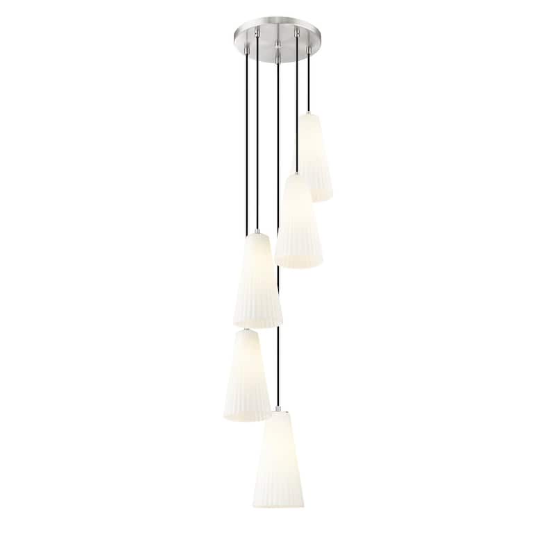 Z-Lite 3043P7-5R Farrell 5 Light 12" Wide Chandelier