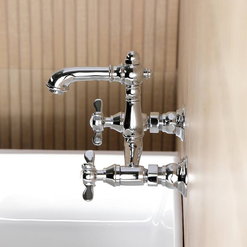 Kingston Brass Essex Two-Handle 2-Hole Wall Mount Bathroom Faucet