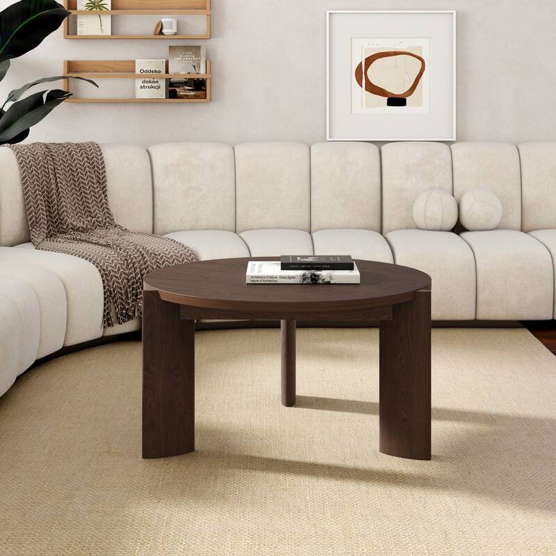 Wood Round Coffee Table