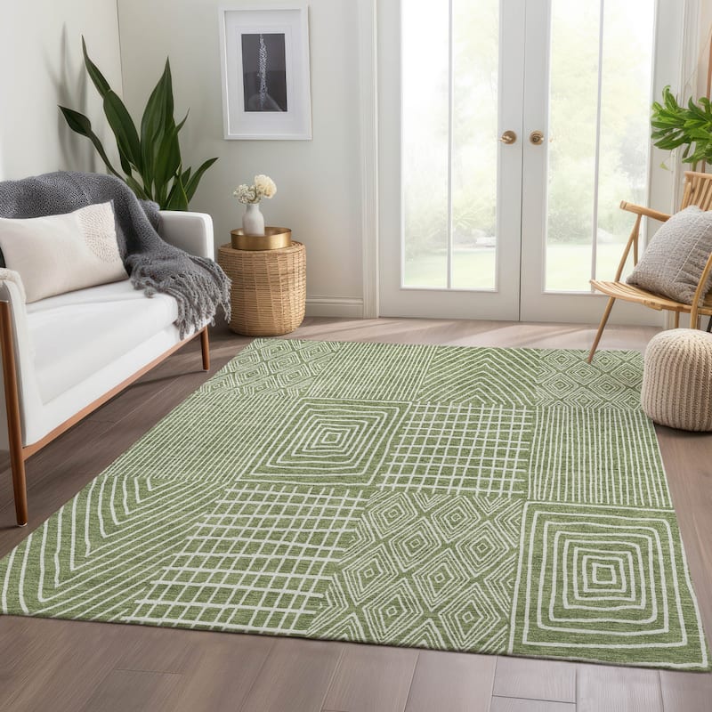 Premium Washable Super Soft Modern Geo Charm Mayfield Rug