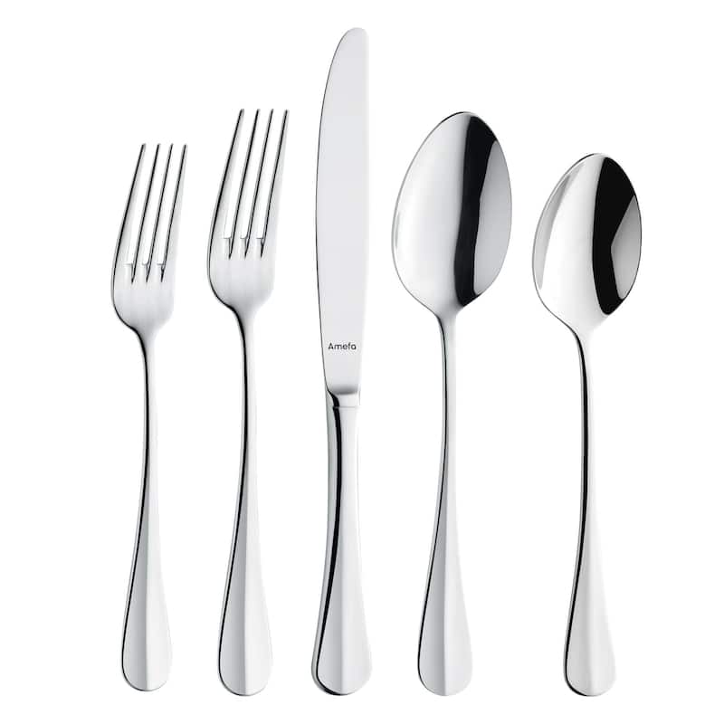 Amefa Baguette 20 Piece 18/10 Stainless Steel Flatware Set - Silver - Service for 4