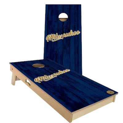 Milwaukee Vintage Baseball Outdoor Cornhole Board Set