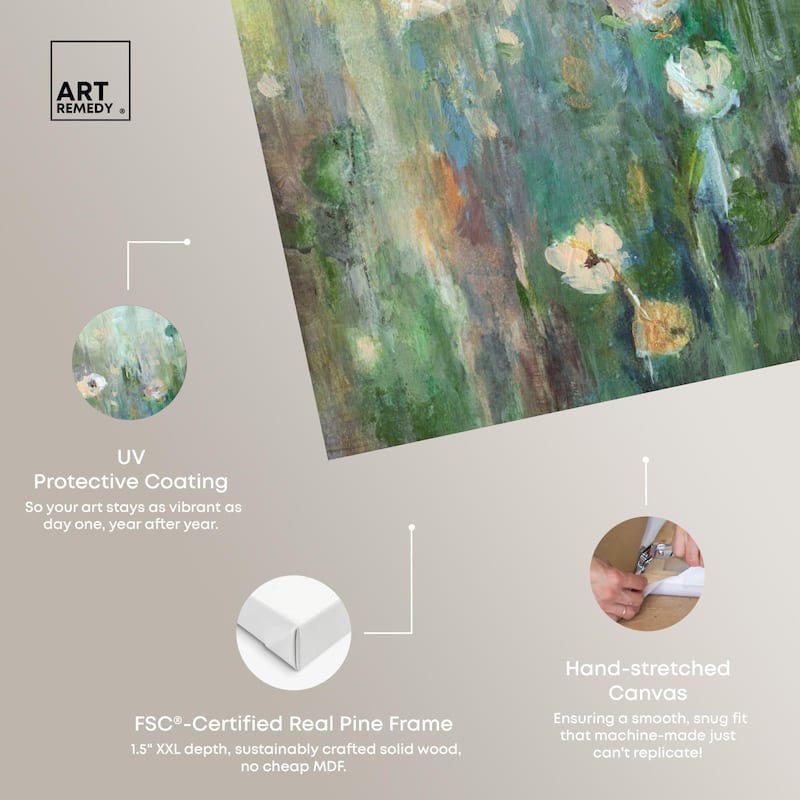 Harmony Green I Canvas by Art Remedy, Gallery Wrapped