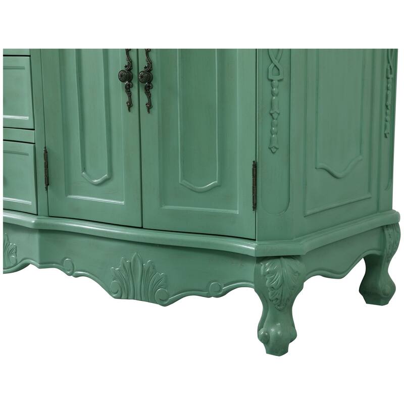 Elegant Lighting VF10160D-VW Danville 60" Free Standing Double Basin