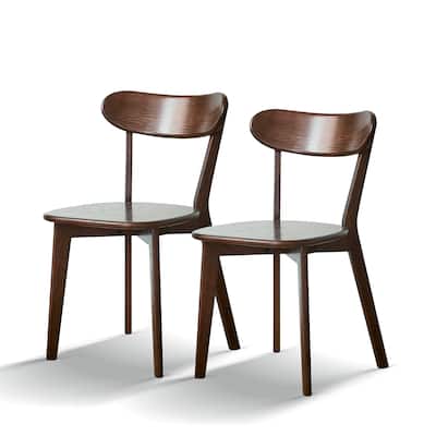 (Set of 2) Solid FAS Oak Dining Chairs - 100% Natural North American Wood, Simple Design for Living Room
