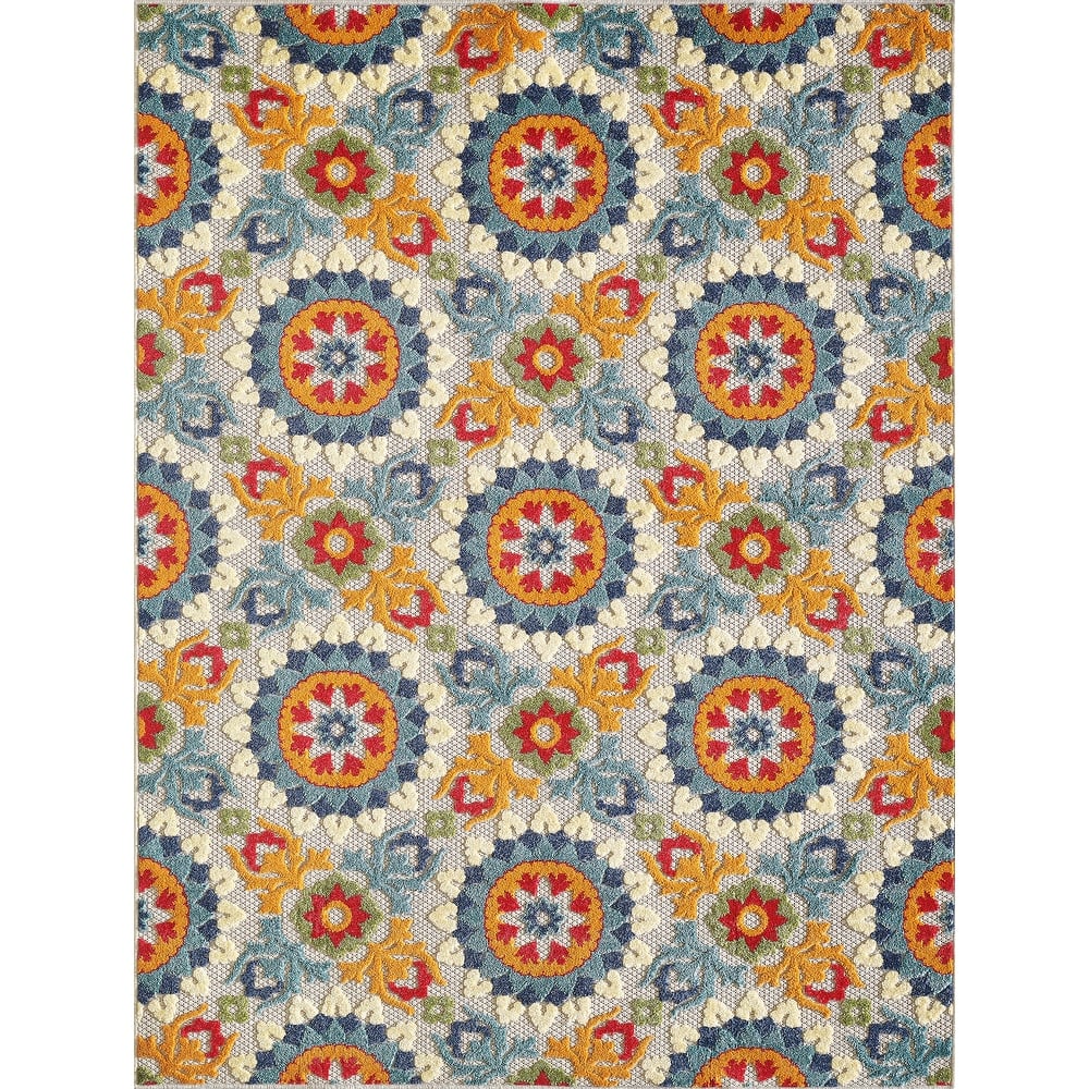 Domani Napa Floral Trellis Indoor/ Outdoor Rug