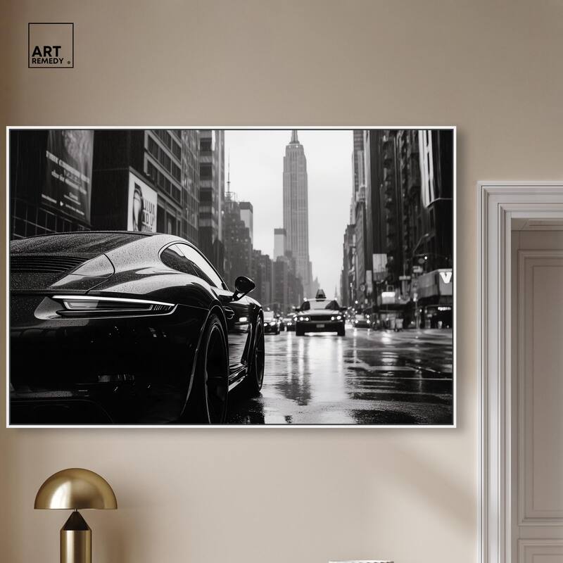 Rainy Day New York Canvas by Art Remedy