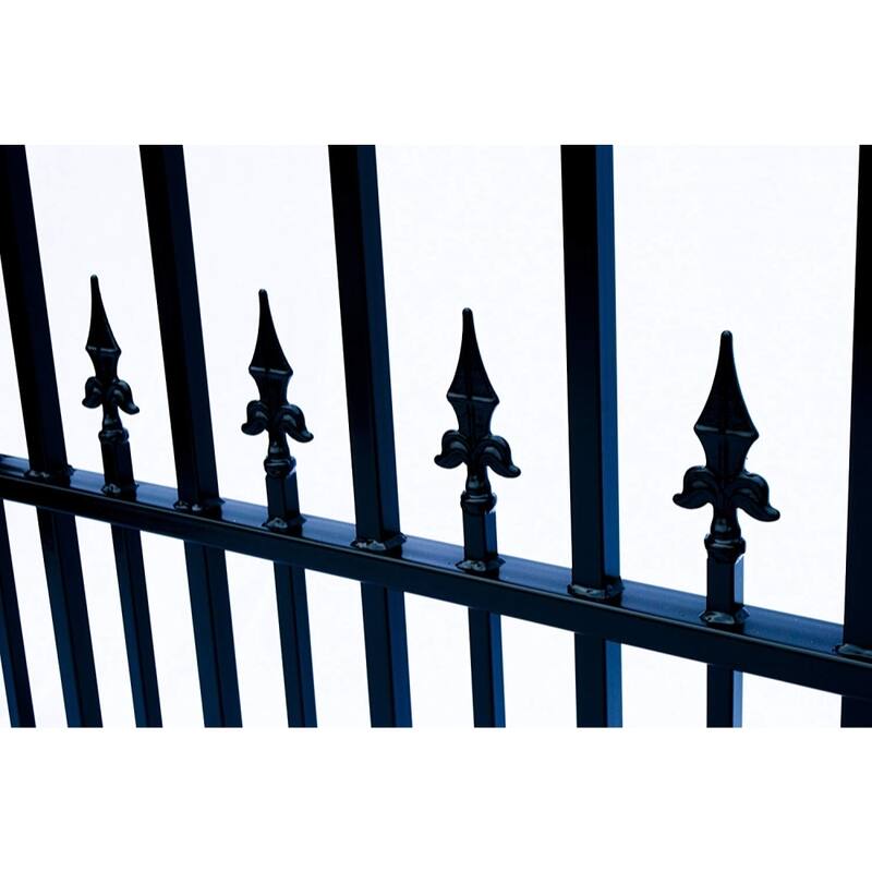 ALEKO Steel St. Louis Style Single 18' Driveway Gate with Pedestrian Gate