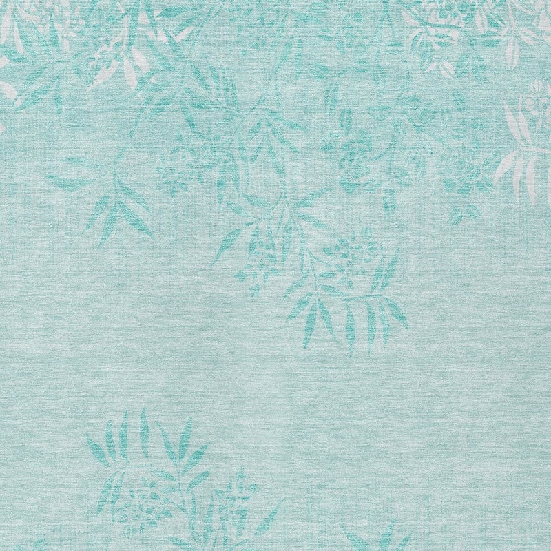 HomeRoots Floral Transitional Rectangle Outdoor Rug