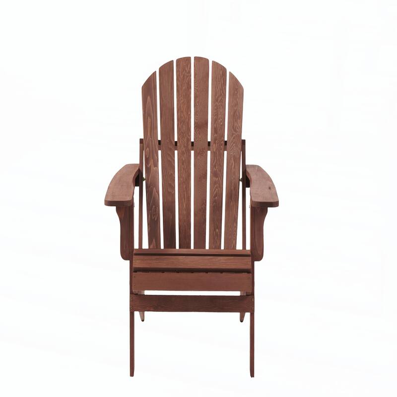 Oversize Wooden Outdoor Folding Adirondack Chair