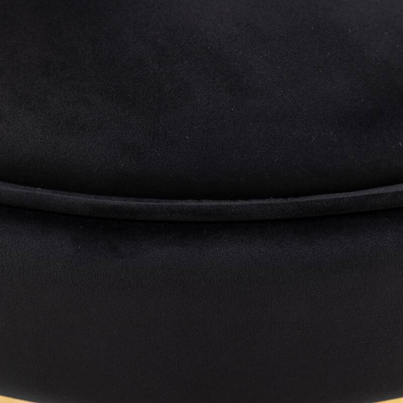 360° Swivel Accent Chair, Velvet Round Barrel Chair, Leisure Sofa Chair with Gold Rim Base, Padded Seat & Throw Pillows