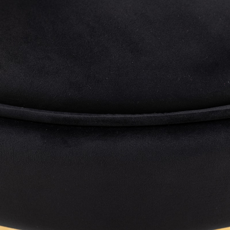 Velvet 360° Swivel Accent Chair with Seat Cushion, Upholstered Barrel Chair with Stainless Steel Base Living Room Chair