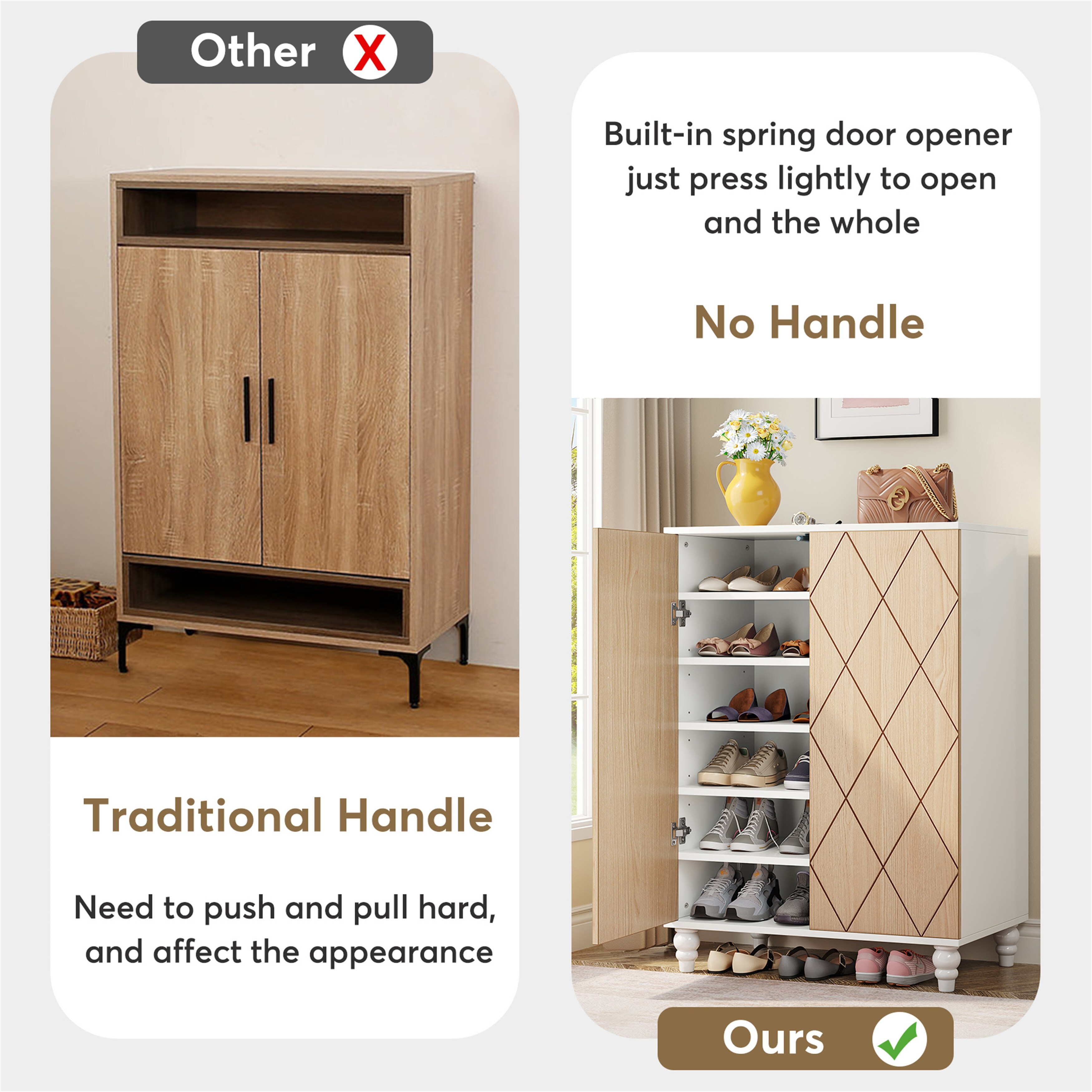 Two door online shoe cabinet