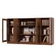 preview thumbnail 36 of 70, 100% Solid Wood 65" Sideboard with Clear, Frosted Glass or Solid Wood Doors by Palace Imports