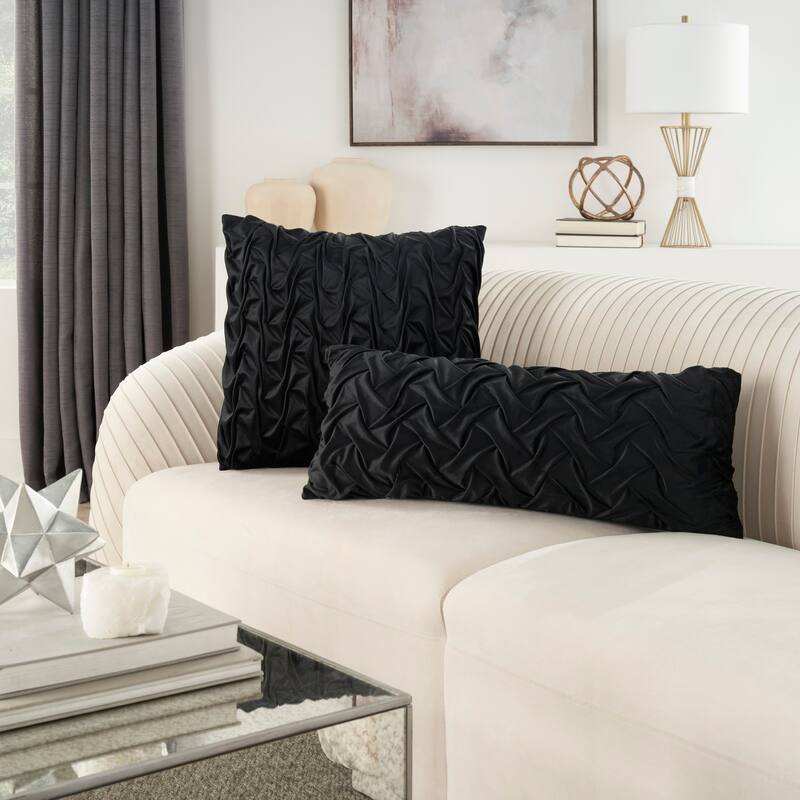 Mina Victory Lifestyle Solid Throw Pillow