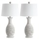 preview thumbnail 9 of 9, SAFAVIEH Lighting Bentlee Grey 30-inch LED Table Lamp (Set of 2) - 15"x15"x30"