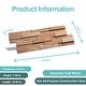 preview thumbnail 5 of 6, Wall!Supply 0.79 in. x 7.09 in. x 19.49 in UltraWood Teak Firenze Jointless Z-shape Interlocking (10-Pack)