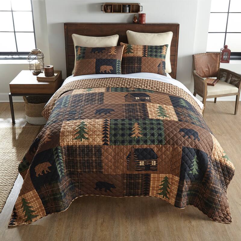 Donna Sharp Brown Bear Cabin Quilt Collection