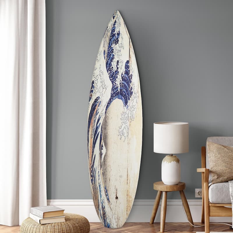 American Art Decor Surfboard Plaque Wall Sign