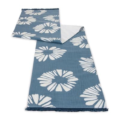 Modern Floral Table Runner 72"L - N/A