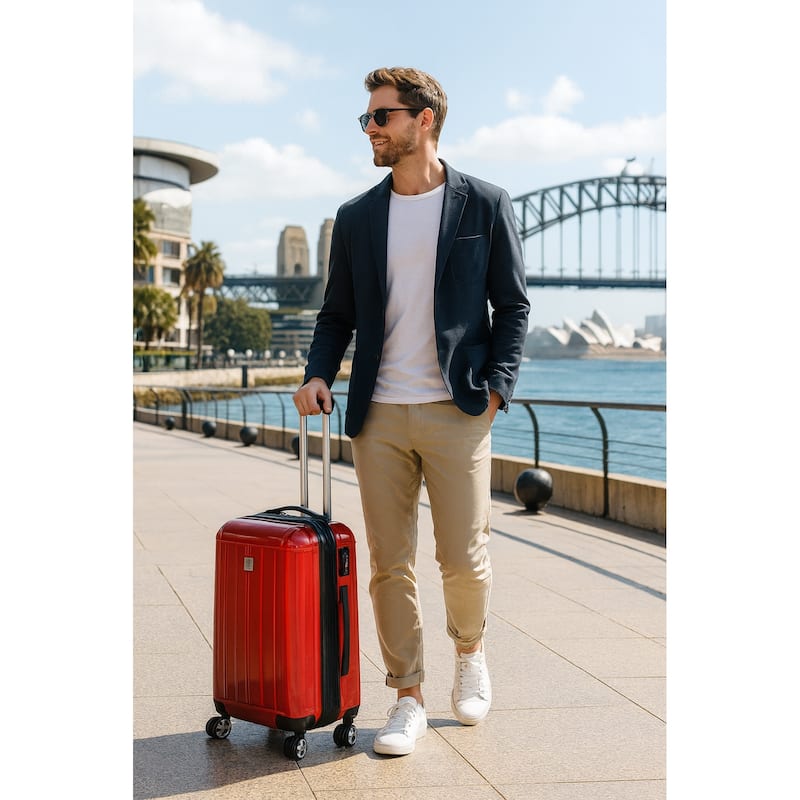 World Traveler 20" Spinner Carry-On Lightweight Airline Approved