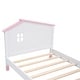 preview thumbnail 8 of 32, House Bed Wooden Platform Bed Frame with House-Shaped Headboard for Boys Girls Kids Toddler