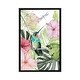 preview thumbnail 11 of 13, iCanvas "Hibiscus & Hummingbird II" by Jennifer Paxton Parker Framed Ebony - 26x18