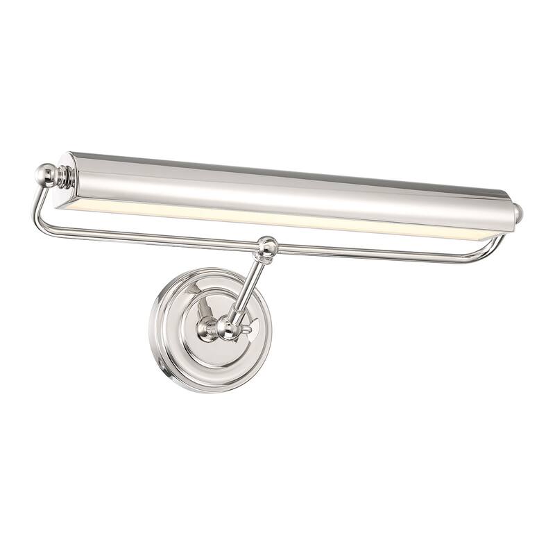 Crystorama Lighting Group MLR-202 Miller 11" Tall LED Wall Sconce - Polished Nickel