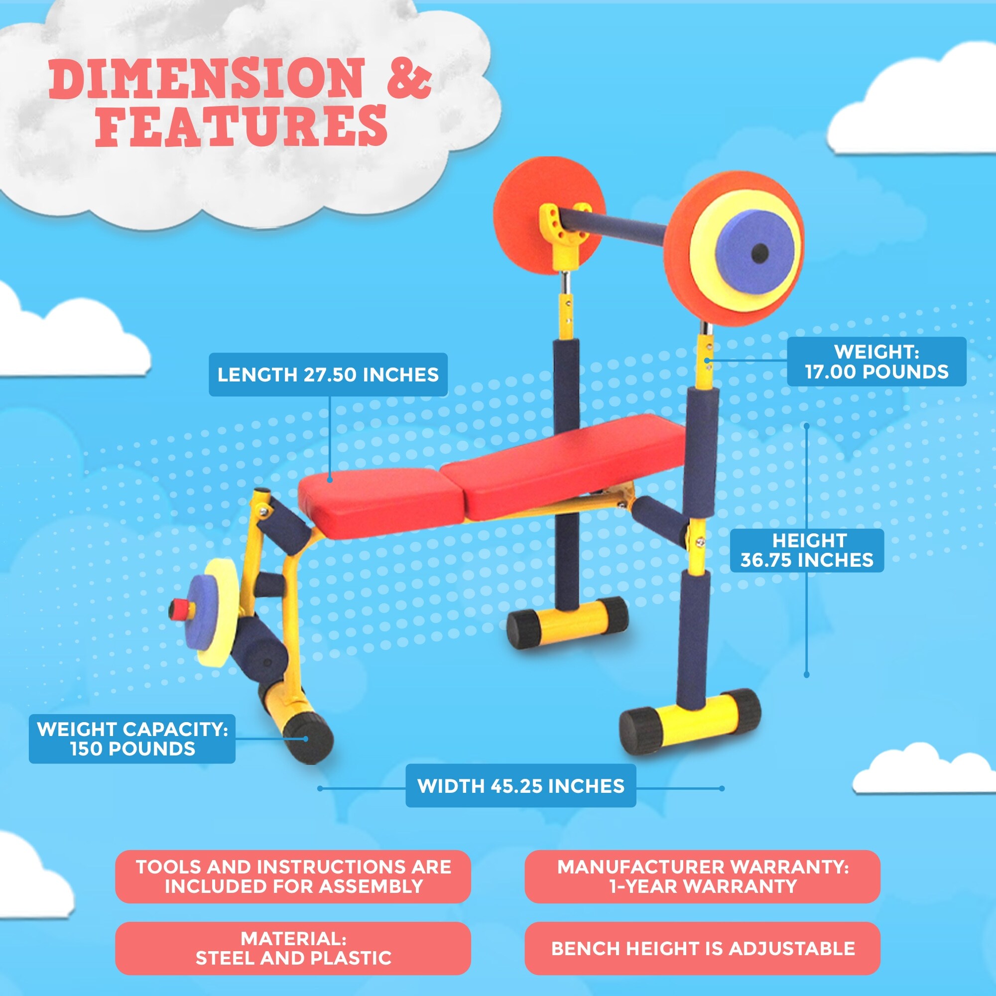 Weight lifting set for kids on sale