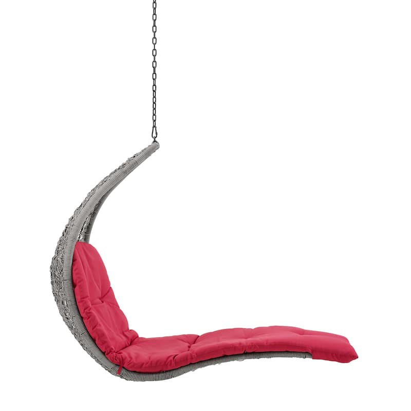 Landscape Outdoor Patio Hanging Chaise Lounge Swing Chair