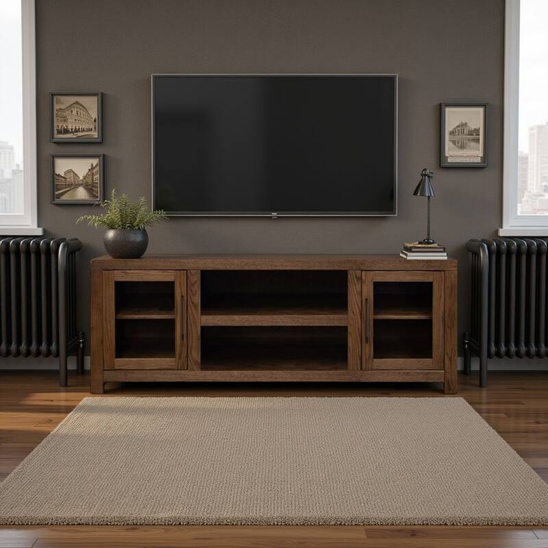 Bridgevine Home Haven 65 inch TV Stand, for TVs up to 75 inches, No Assembly Required