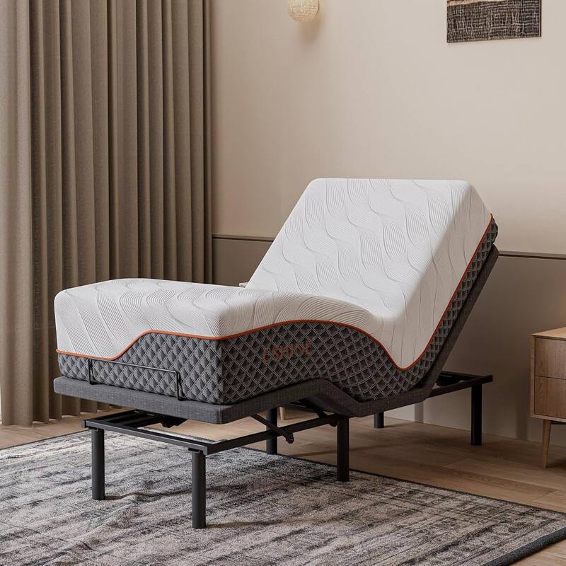 ESHINE Adjustable Bed Frame, with Massage